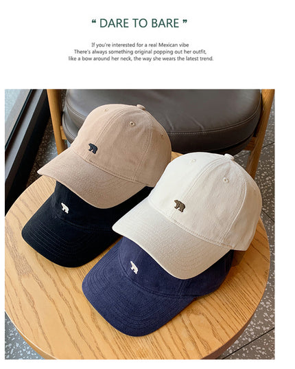 Cotton Wide Brim Face-looking A Little Retro Peaked Cap