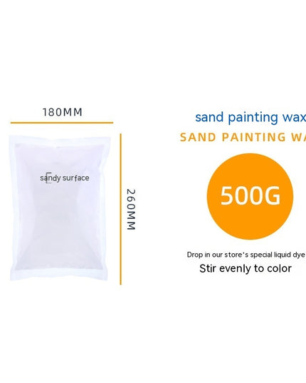 Sand Painting Candle Raw Material Handmade Rainbow Flower Wax
