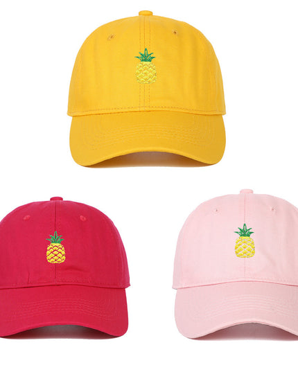 Pineapple Embroidered Baseball Cap Tide Travel Leisure