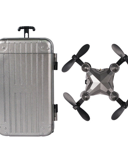New Luggage Box Storage Box Folding Mini UAV Aerial Photography Remote Control Four Axis Children's Toys Drone