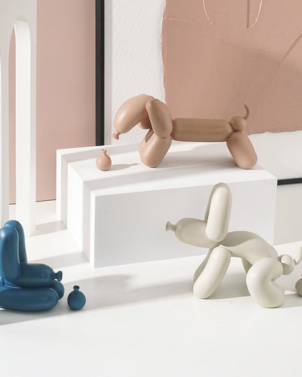 Wave Spectrum Balloon Dog Ornament Decoration