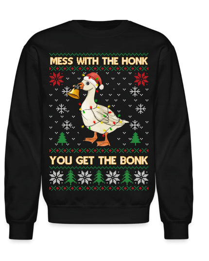 Cartoon Round Neck Gay Christmas Printed Sweater