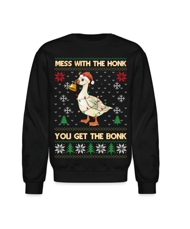 Cartoon Round Neck Gay Christmas Printed Sweater