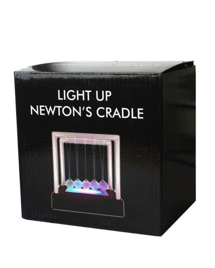 Newtons Cradle LED Light Up Kinetic Energy Home Office Science Toys Home Decor