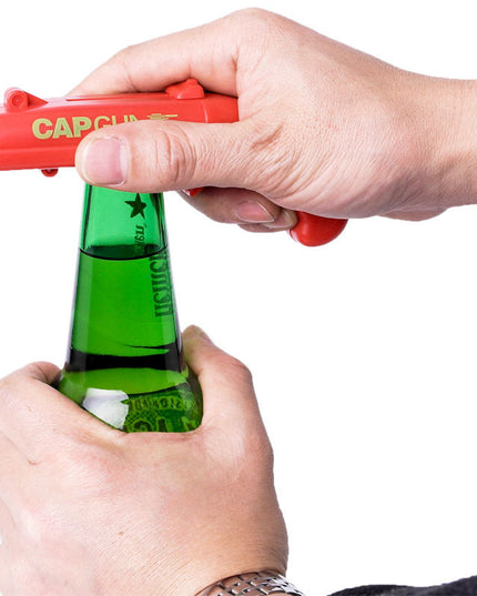 Can Openers Spring Catapult Launcher Gun Shape Bar Tool Drink Opening Shooter Beer Bottle Opener Creative
