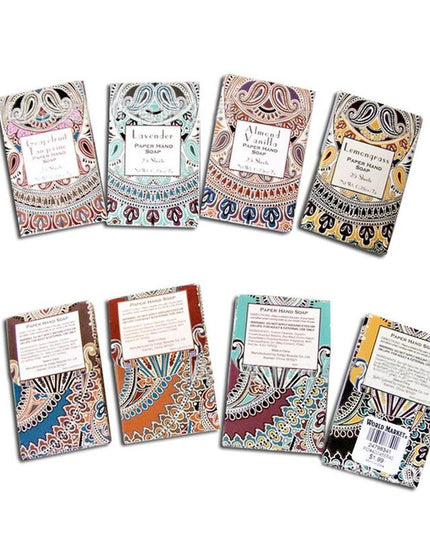Instant paper soap tablets