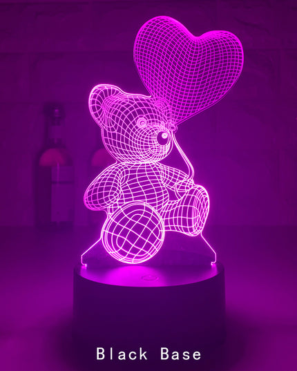 3D Lamp Acrylic USB LED Night Lights Neon Sign Lamp Xmas Christmas Decorations For Home Bedroom Birthday Decor Valentines Day Gifts