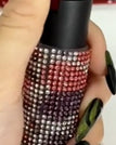 Red leopard print