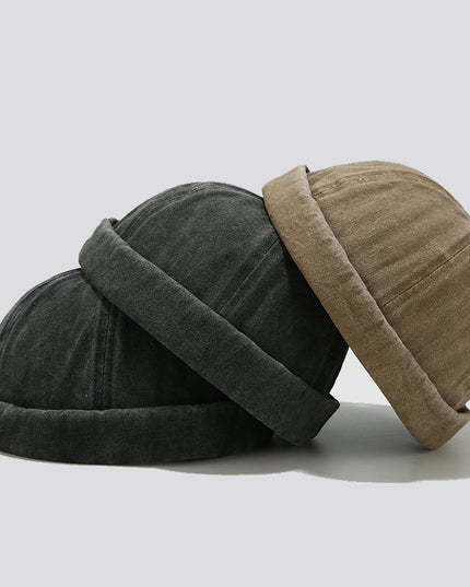 Outdoor Wild Retro Washed Melon Leather Hat