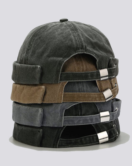Outdoor Wild Retro Washed Melon Leather Hat