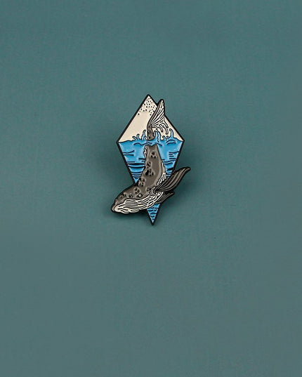 Cartoon Surfing Japanese Badge Pack Pin