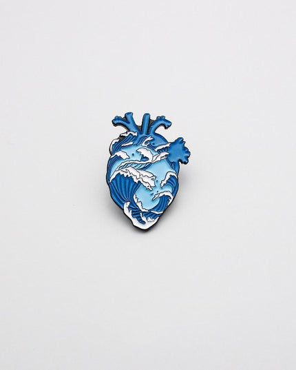 Cartoon Surfing Japanese Badge Pack Pin