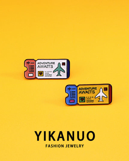 Brooch Male Boarding Brand Badge Cute Couple Student Clothes Pin Buckle Pin Brooch Bag Pendant Accessory