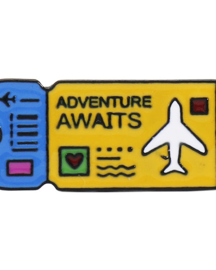 Brooch Male Boarding Brand Badge Cute Couple Student Clothes Pin Buckle Pin Brooch Bag Pendant Accessory