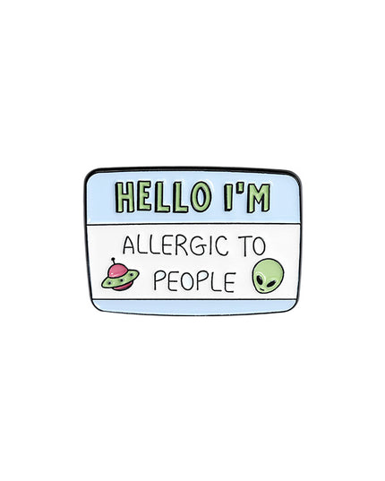 Funny Dialog Enamel Pins Humor Label Cute Brooch Clothes Lapel Pins Cartoon Accessories