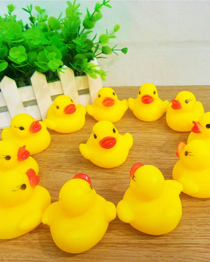 Little Yellow Duck, Baby Playing In Water, Swimming, Squeeze Toy, Playing Duck