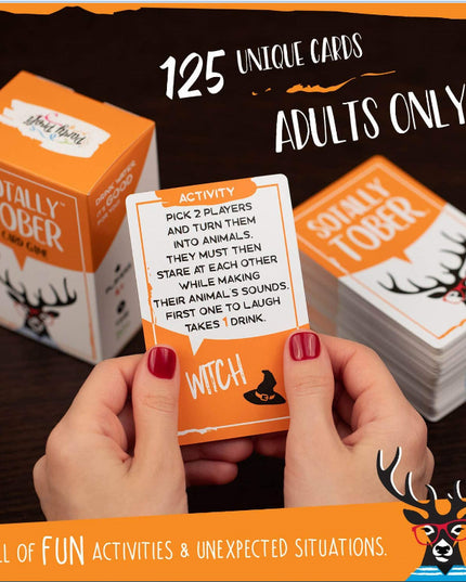 Sotally Tober Drinking Games Full English Adult Drinking Party Card Game