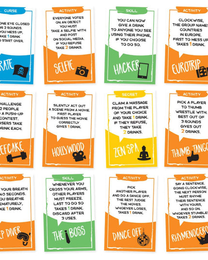 Sotally Tober Drinking Games Full English Adult Drinking Party Card Game