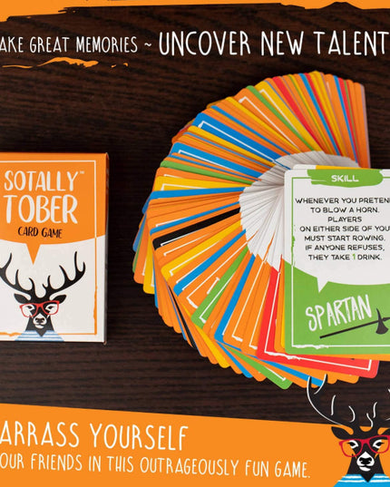 Sotally Tober Drinking Games Full English Adult Drinking Party Card Game