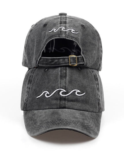 Wavy Embroidery Baseball Hat
