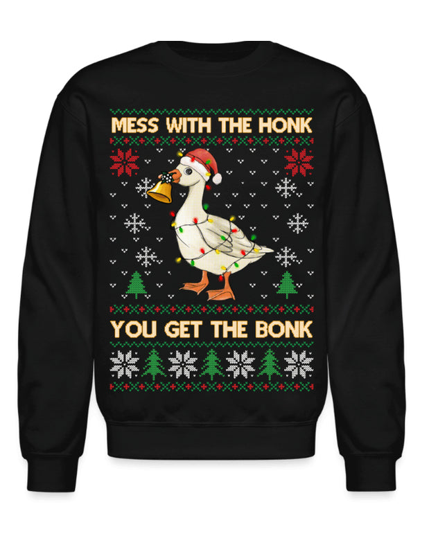 Cartoon Round Neck Gay Christmas Printed Sweater