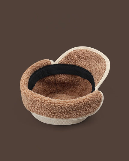 Internet Celebrity Ins Cashmere Thick Warm Duck Tongue Earflaps Cap
