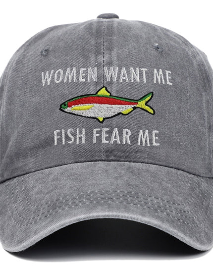 Men's And Women's All-match Embroidered E-washed Baseball Cap Outdoor Sun Protection