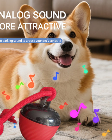 Smart Dog Cat Toy Ball Electronic Interactive Pet Toy Moving Ball Rope USB 3 Modes Automatic Moving Bouncing For Puppy Chew Products Pets Products