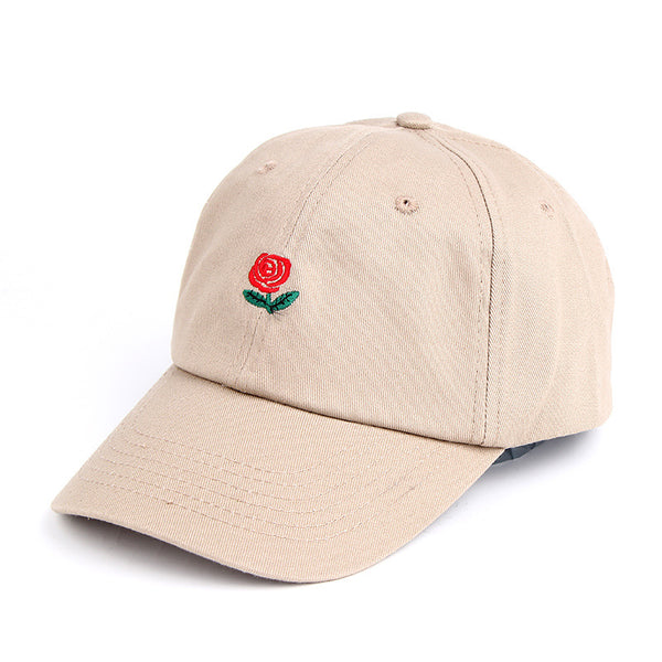 Rose Embroidered Hat Sunscreen Korean Casual Sun Hat