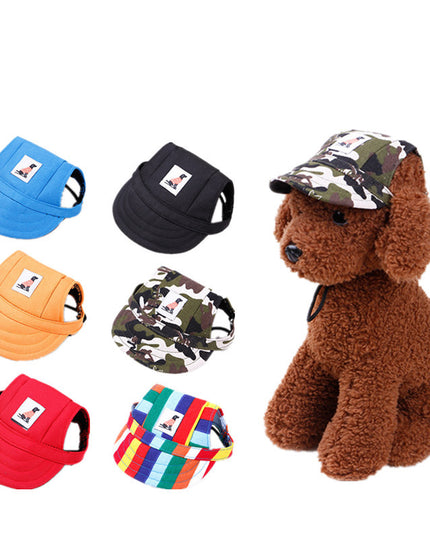 Pet dog baseball hat