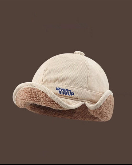 Internet Celebrity Ins Cashmere Thick Warm Duck Tongue Earflaps Cap
