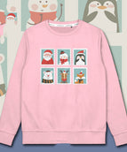 Plus velvet round neck pink B