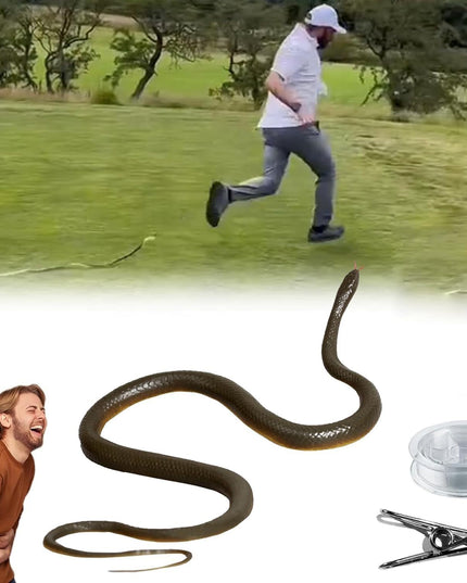 Whole Rubber Snake Chasing Props Golf Prank Toy