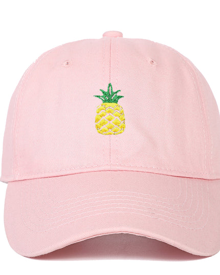 Pineapple Embroidered Baseball Cap Tide Travel Leisure