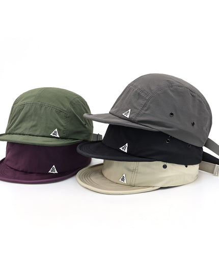 Outdoor Quick-drying Japanese Short Brim Embroidered Peaked Cap