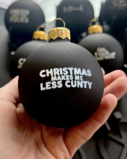 Funny Christmas Ornament Black Decorations