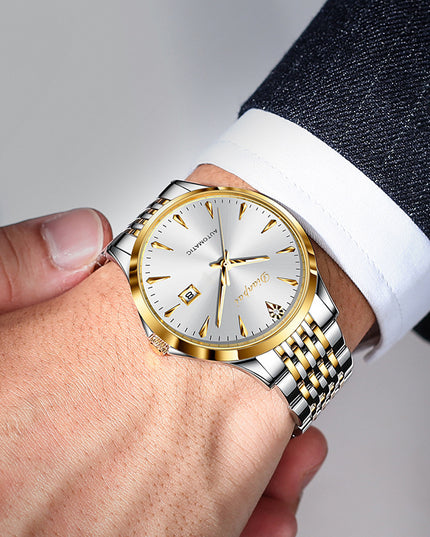 Men's Simple Dial Automatic Mechanical Watch