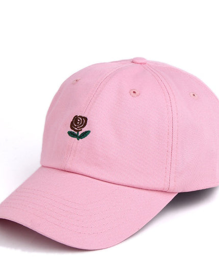 Rose Embroidered Hat Sunscreen Korean Casual Sun Hat