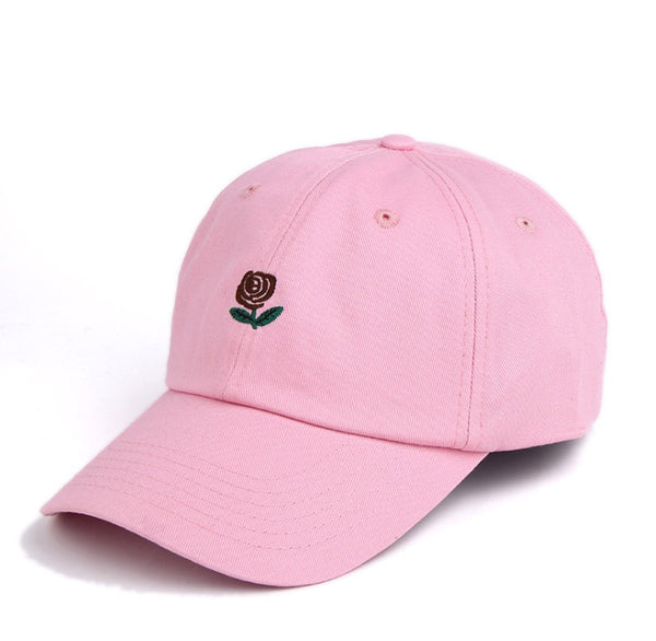 Rose Embroidered Hat Sunscreen Korean Casual Sun Hat