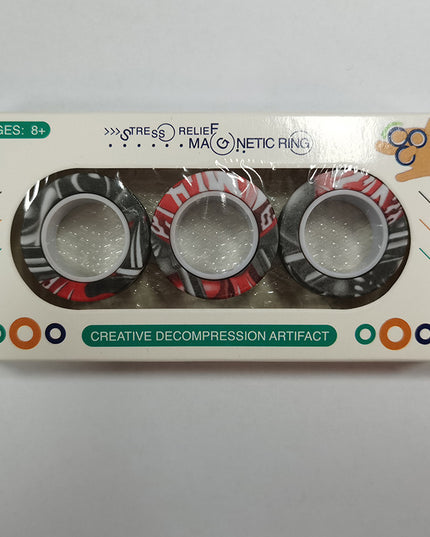 Camouflage Moonlight Magnetic Fingertip Spinning Top Decompression Toy Set