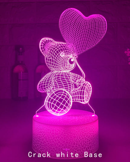 3D Lamp Acrylic USB LED Night Lights Neon Sign Lamp Xmas Christmas Decorations For Home Bedroom Birthday Decor Valentines Day Gifts