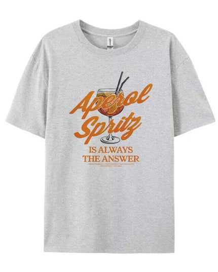 Printed Summer Cocktail Men's And Women's Tops