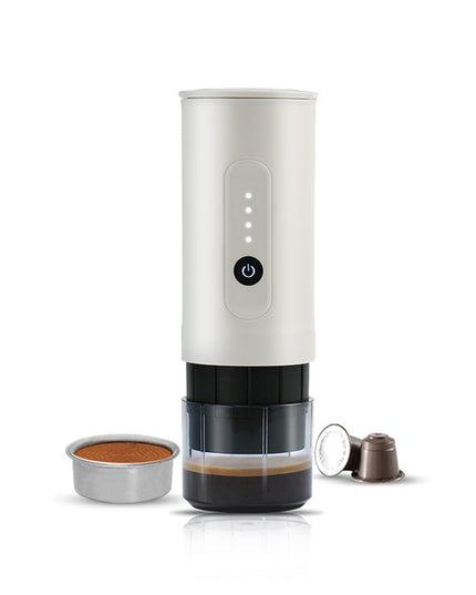 Portable Outdoor Coffee Machine Handheld Electric Ground Coffee Capsule Travel Car Charger