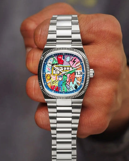 Wormhole Concept Men's Sporty Square Watch