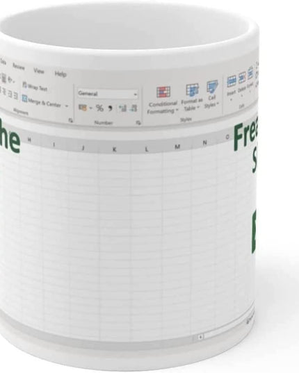 Household Spreadsheet Excel Coffee Cup