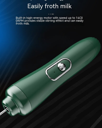 Milk Frother Egg Beater Coffee Frother Household Electric Milk Stirring Battery Handheld Blender