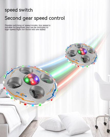 Remote Control Flying Saucer Drop-resistant Luminous Children UAV Toy