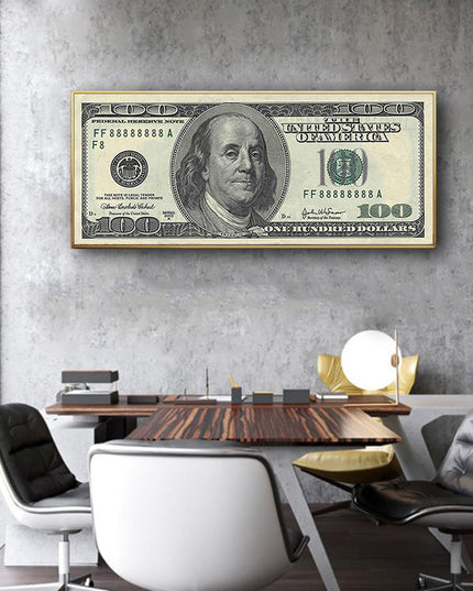 100 dollars dollar poster