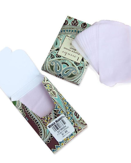 Instant paper soap tablets