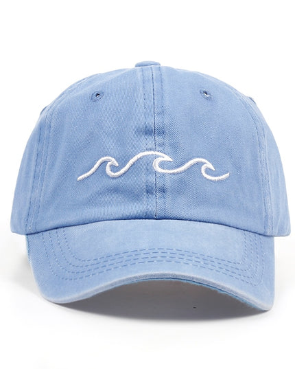 Wavy Embroidery Baseball Hat